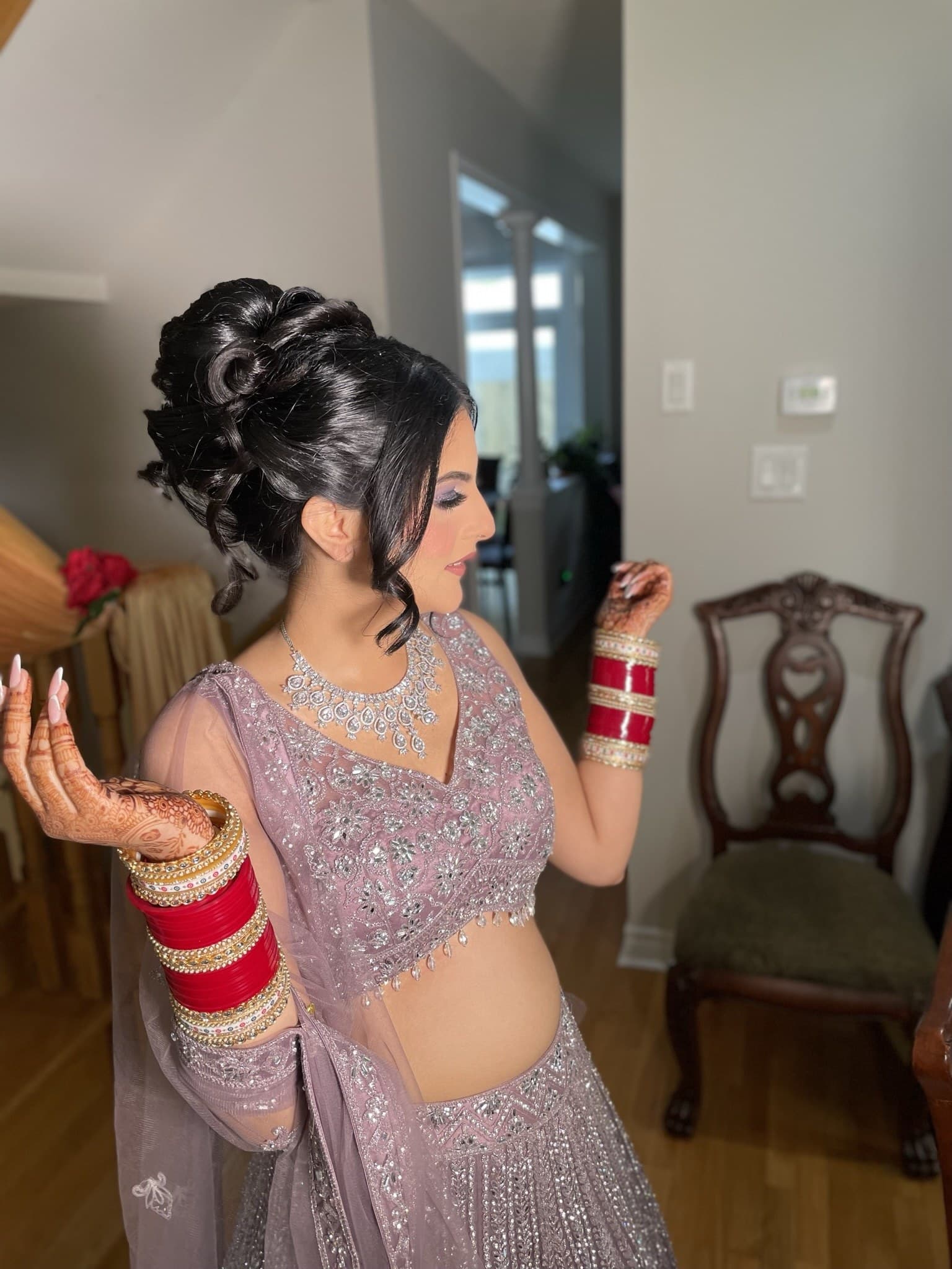 Bridal braid and updo 12