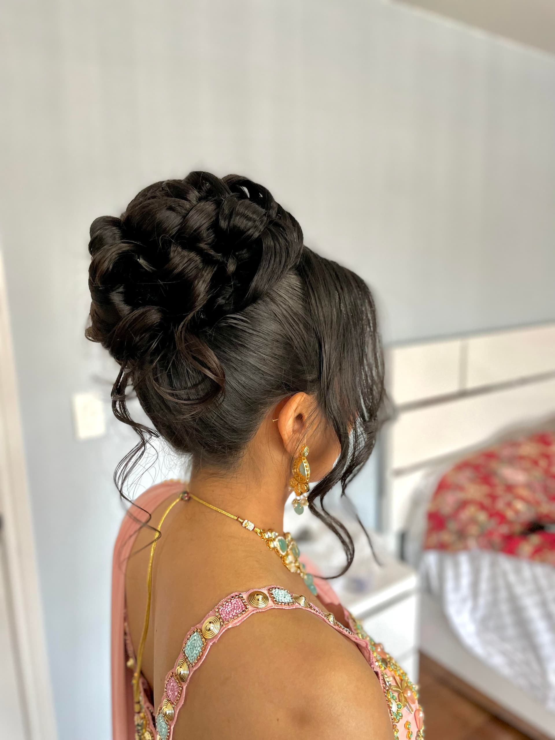 Semi-bridal hairstyle 7